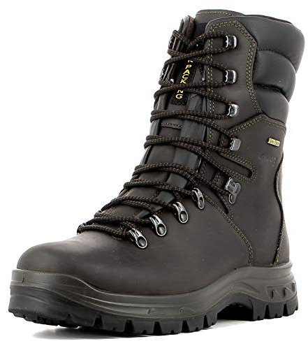 Grisport Jagdstiefel,Männer,Herren,Jagdboot,Wanderstiefel,Lederstiefel,wasserdicht,robust,atmungsaktiv,strapazierfähig,Leder,hoher Schaft,Vibramsohle,Braun, EU 39