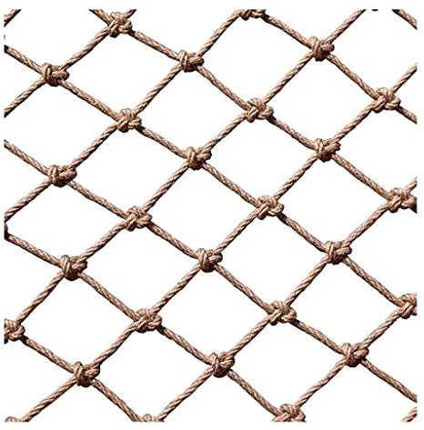Red de Cuerda de cáñamo,4 mm * 10 mm Red de Cuerda Gruesa Red de Cuerda de Yute para Cuerda Artesanal Cuerda para rascar Gatos Agrupación de jardín 2 * 3M Fácil de Usar Red de Cuerda de cáña