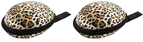 Cabilock 2stücke Silicone Bh Aufbewahrungstasche Mit Reißverschluss Für Damen Leopard-muster Geruchsdicht Für Reisen Organisation Von Dessous