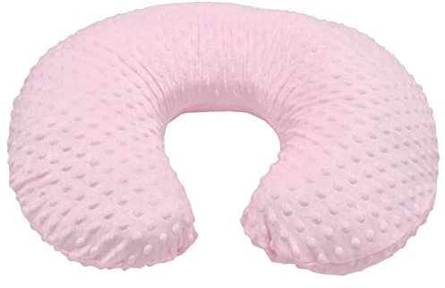 Ejoyous Funda de Almohada para Alimentación de bebé, Cómoda Funda de Almohada de Lactancia en Forma de U para una Experiencia de Alimentación Limpia y Acogedora (Rosa)