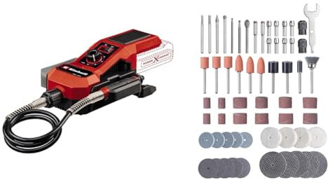 Einhell Akku-Schleif-/Gravur-Werkzeug TE-MT 18/34 Li Solo Power X-Change (18 V, 92 cm Welle mit Gravurstift, Drehzahlregulierung, inkl. 55-tlg. Zubehör-Set, ohne Akku)
