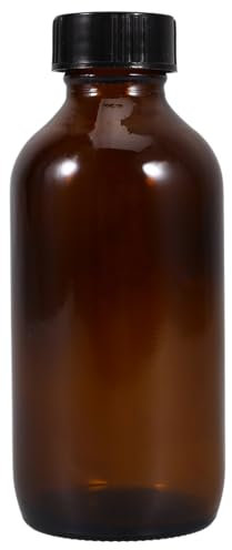 JECOMPRIS Potion Glass Bottle Refillable Container for Chemicals Empty Glass Bottle Screw Lid for DIY Projects and Storage Needs