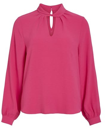 Vila Visurashil High Neck L/S Top/R/Dfs Camicia da Donna, Cabaret, 46