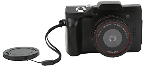 Appareil Photo Numérique 1080P, Caméscope Vidéo Full HD avec écran Rabattable à 180 Degrés, Caméra Autofocus Anti-secousse