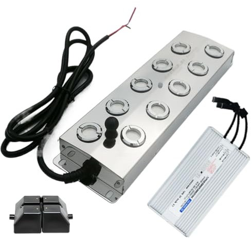 10 Head Ultrasonic Mist Maker Fogger,6KG Fountain Pond Fog Machine with Buoy, Fast Fogging,air Humidifier,for Gardens/Artificial Landscapes/industrial Scenic/stages/pond