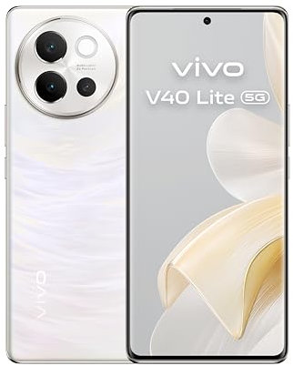 vivo V40 Lite 5G Smartphone, 8 GB + 256 GB, 6.78” Pantalla Curva AMOLED 120Hz FHD+, Cámara Triple 50 MP+8 MP+2 MP, Aura Light, 44 W Flashcharge, Batería XL 5500 mAh, IP64, Dual SIM, e-SIM, NFC