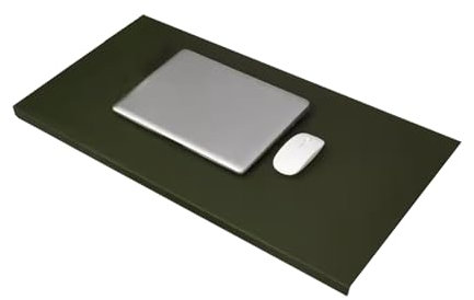 Weiche, abwischbare Schreibtischunterlage mit Verschleißfestigkeit, rechteckiger, glatter Schreibtischschutz, praktische rutschfeste Tastaturmatte (Grün, 45 x 90 cm)