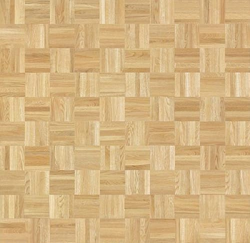 Pack of 5 Dolls House Miniature Parquet Flooring Natural Oak Square Effect