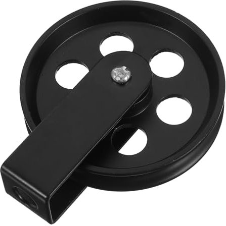 GARVALON Riemenscheibe 70mm Metall Für Pendelleuchte Seilzug Zur Wandmontage Verschleißfest Lackiert Umlenkrolle Für Beleuchtung