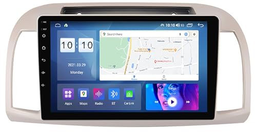 Autoradio touchscreen Android 12.0 per Nissan 3 marzo 2002-2010 Navigazione satellitare GPS 9'' Touchscreen Lettore multimediale DVD Ricevitore FM BT con 4G 5G Wifi SWC DSP Mirror Link Carplay M200S