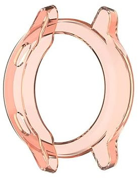 ANZOAT TPU-Schutzhülle für Garmin Vivoactive 4 / 4S, Displayschutzfolie für Vivoactive4 Vivoactive4S Smartwatch, Orange, für Vivoactive 4S