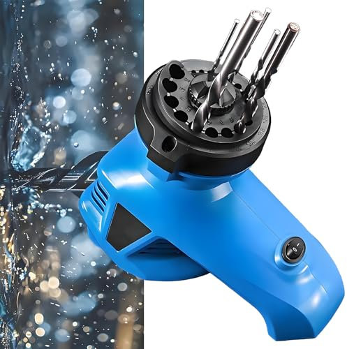 Drill Bit Grinding Machine, Drill Bit Sharpener for All Bits(1/8''- 15/32''), Twist Drill Bit Sharpener Grinder, Portable Home Use Drill Bit Sharpener Machine, 130° Standard Drill Bits