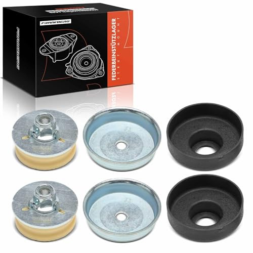 Frankberg 2x Cuscinetto di supporto ammortizzatore Posteriore sinistro destro Compatibile con Serie 1 E81 E87 116 118 120 123 130 Serie 3 E90 316 318 320 323 325 335 330 33506767010