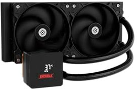 ENERMAX LIQMAX IV 240mm AIO CPU Wasserkühlung|Dual Chamber|TDP 360W+|Intel LGA 1851/1700/115x/2066| AMD AM5/AM4 |Digital Anzeige |2x 120 PWM Performance Flow Fan|ELC-LMIV240-SF
