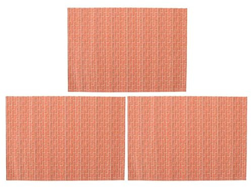 Toddmomy 3 Stück Puppenhaus Tapete Klinker Miniatur Ziegelsticker Zum Schälen Und Kleben Realistische Wandaufkleber Für Mini House Deko 11.73 X 8.27 Zoll