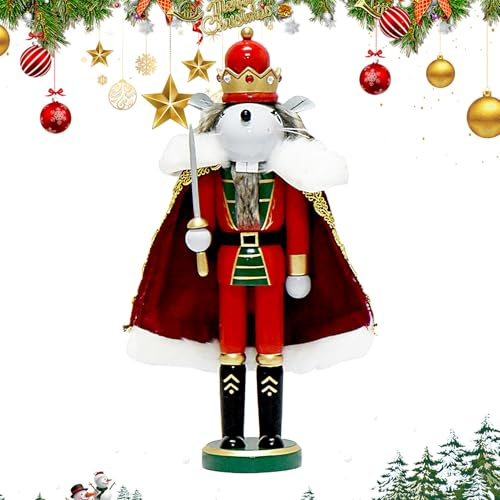 Decoración de Navidad Cascanueces de Madera,Decoración de Cascanueces de