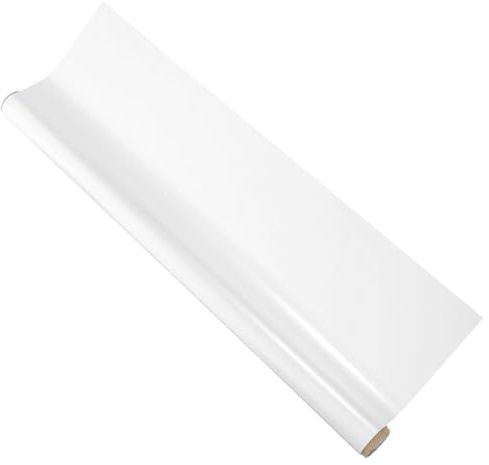 BESPORTBLE Tableau Blanc Facile à Appliquer Mural Autocollant Amovible en Plastique Blanc et L'enseignement Surface Effaçable à Sec Décoration Murale