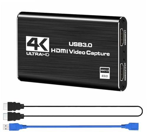 Scheda di acquisizione video HDMI 4K per streaming Full HD 1080P 60FPS con videoconferenza di gioco Broadcasting Plug and Play Ampia compatibilità di sistema