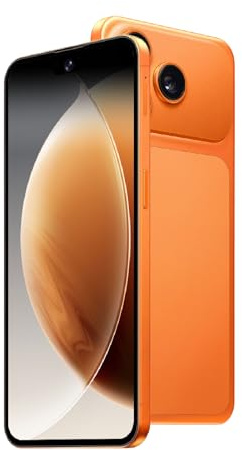 Fine Life Pro Cellulare Android sbloccato, supporto globale 4G LTE-FDD TDD, display da 6,6, 3 GB RAM + 16 GB ROM/TF256 GB, fotocamera da 2 MP + 13 MP, chip a 4 core (97 arancione)