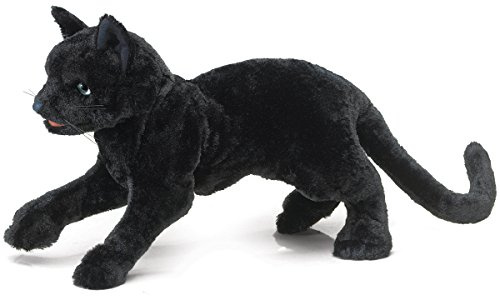 Folkmanis Cat Puppet (Black), 23 Centimeters