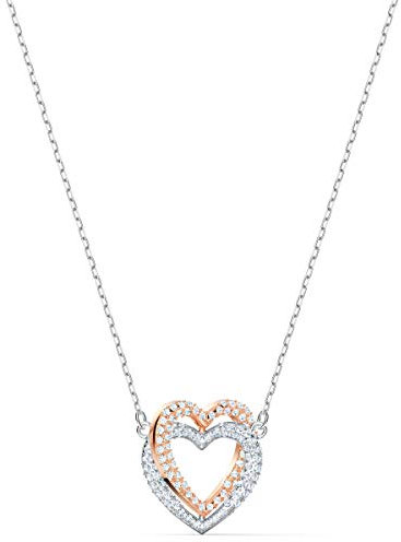 Swarovski Collana Swarovski Infinity, Cuore, Bianca, Mix di finiture
