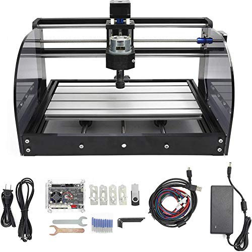 RATTMMOTOR CNC Router,3018 Pro Max Engraving Machine,420 x 350 x 270 mm, 3 Axis GRBL Control ER11 for PVC PCB Wood Carving DIY Engraving Milling