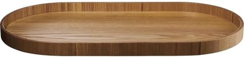 ASA Wood Ovales Holztablett Weidenholz Braun, Größe: 44cm x 22,5cm x 2,4cm, 53695970