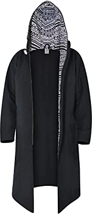 virblatt - Baja Mantel Herren & Damen | Baumwolle | Vintage Hoodie Winterparka Herren Baja Hoodie Hippie Kleidung Herren