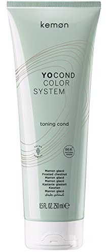 Kemon - Yo Cond Marron Glacé, Condizionante Riflessante di Origine Naturale, con Estratto di Yogurt e Piante Officinali Lenitive e Bio, 250 ml
