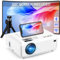 [Electric Keystone 6D/4P] Projector 4K, 5G WiFi Bluetooth Projector 18000L, VOPLLS Native 1080P Projectors with PPT, Zoom, Outdoor Projectors for TV Stick/iOS/Android