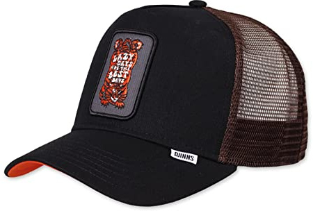 Djinns - Lazy Tiger Patch - Trucker Cap Meshcap Hat Kappe Mütze Caps
