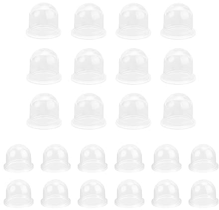 Carburettor Primer Pumpe HASLED 24 Stück Primer Bulb Kit, 19-20mm Transparent Zündkapsel für Heckenscheren, Kettensägen, Benzingebläse und Freischneider