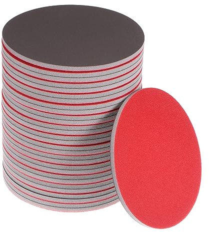 QUARKZMAN 30pz 3000 Grana Satinatura Spugna 6 Pollici Gancio e cerchio Spugna Satinatura Disco Umido/Asciutto per Auto Legno Muro a Secco Metallo