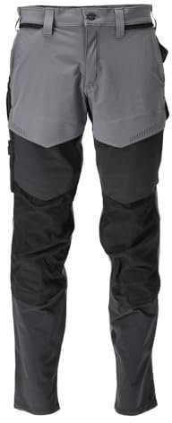 MASCOT Hose mit Knietaschen Anthrazitgrau/Schwarz Customized - 22379-311-8909 - Größe 76C54