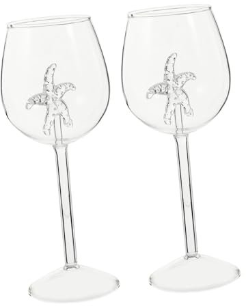 DECHOUS 2piezas Copa De Vino Tinto De Simple Copa De Vino Para Cócteles Otra Bebida Para Uso Fiestas o Eventos Sociales