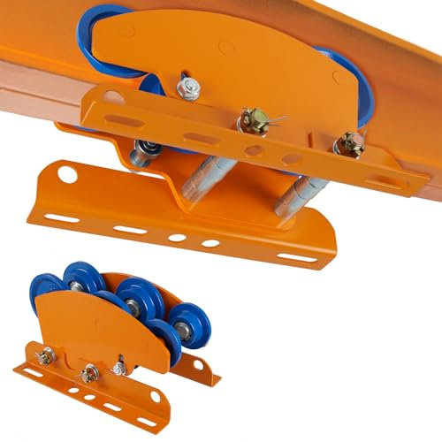 Electric Hoist Manual Trolley Heavy Duty 1Ton 2205LBS Capacity for PA600 to PA1000, Push Beam Trolley with Dual Track Rollers, Adjustable Flange, Hoist Push Geared Overhead Dual Wheels for I-Beams