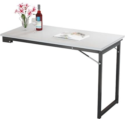 SUNYUHUI An der Wand montierter Klapptisch, robuste Halterung, Stabiler Esstisch mit Klappblatt, funktionaler Hängeschreibtisch für den Arbeitsplatz im Homeoffice oder in der Waschküche