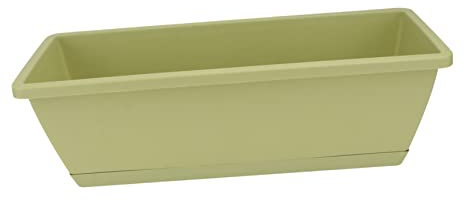 ORFOFE 1stück Praktischer Pflanztopf Resin Für Und Blumen Langer Rechteckiger Blumenkübel Mit Abnehmbarem Wasserablauf Für Balkon Und Garten Langlebig