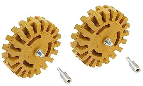 ORFOFE 2sets Professional Car Glue Removal Wheels Tar and Glue Remover for Cars Grinding Wheel Accessory Made for Long Term Use