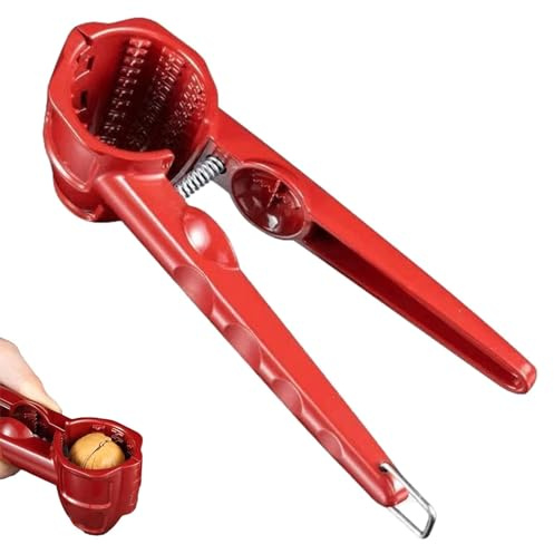 ABOXMAL Casse-Noix Rouge, ouvre-Coquille de Noix, économie de Travail, Clips de Noisettes domestiques, décortiqueur de Noix pour Aliments à Coque Dure