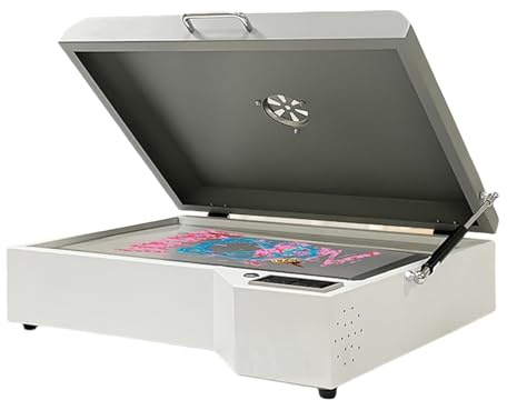 PEIXU Four DTF,DTF Imprimante Le Four pour Imprimante,Convient Aux Films A3 / A3+ / A4 / A5,1000W Four de Séchage,0-300℃ 0-999S,Couleur Argent