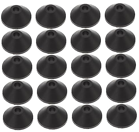 HOUDERCO 20 Piezas Arandelas De Goma Para Tornillos De Inodoro Junta De Goma Para Inodoro Arandelas Cónicas Para Tanque De Agua Sellado Para Fijación Fácil Instalación 0.94 X 0.94 X 0.39 in