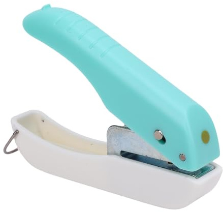 RIZGHWOY Handheld Hole Paper Punch Single Hole Puncher for Craft 4mm Round Hole Punch with Waste Bin for Paper Cardstock Planner Binding
