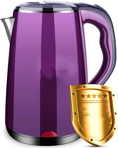 Fast Electric Kettle Stainless Steel Electric Kettle Anti-scalding Kettle@Purple Present