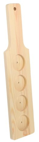 Healifty Portabicchieri in Legno per Bicchieri da Shot e Vino Organizer da Banco per Bar Cucina e Feste Supporto Decorativo e Protettivo per Bicchieri Espositore Elegante e Facile da Pulire