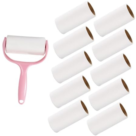 BCOATH Pet Hair Remover Sticky Roller with Handle and Refill Lightweight Handheld Lint Roller for Clothes Sofa Car Seats Bedding and Carpet Cleaning Portable Dog Hair Remover for Home and