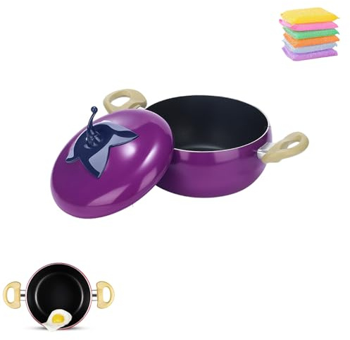 Cacerola de hierro fundido verde claro con tapa, olla esmaltada para sopa y pasta, cocotte multifuncional antiadherente, olla de cocina duradera para chefs caseros
