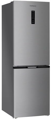 Corberó - Frigorífico Combi | CCH326DX | 293 L | 186 cm | No Frost | Motor Inverter | Display en Puerta y Función Súper Enfriamiento | Silencioso 39db | Inox