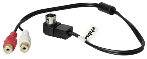 vhbw Câble audio voiture remplacement pour JVC KS-U57 pour autoradio - Adaptateur, 11,2 cm, noir