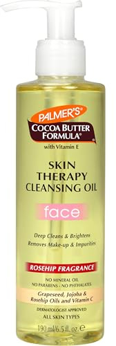 Palmer's Cocoa Butter Formula Skin Therapy Cleansing Oil for Face, Rosehip Fragrance, 6.5 Ounces (Pack of 6)